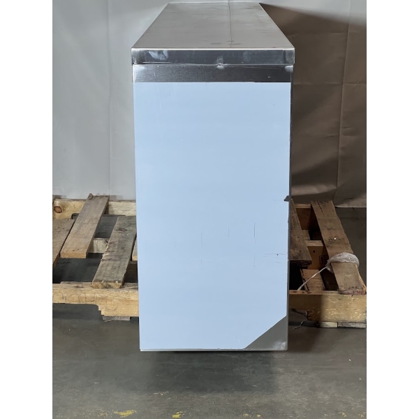 Scratch and Dent Regency 15" x 72" 18 Gauge Type 304 Stainless Steel Dish Cabinet with Adjustable Midshelf