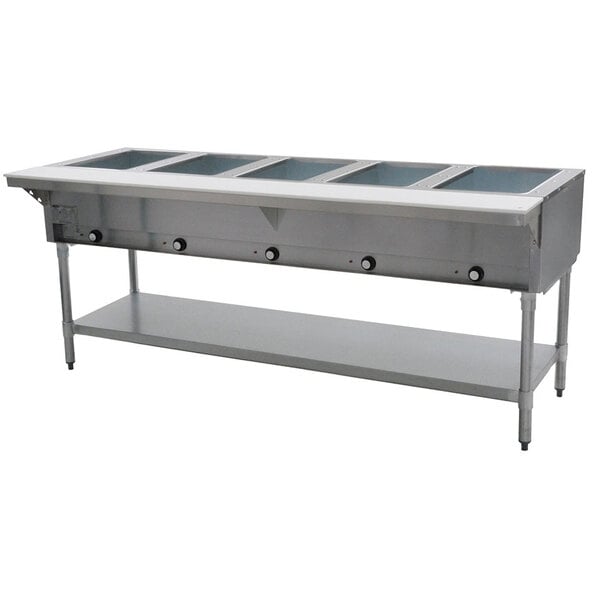 Scratch and Dent Eagle Group DHT5 Open Well Five Pan Electric Hot Food Table - 208V, 3 Phase