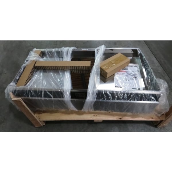 Scratch and Dent Cooking Performance Group GTU-CPG-48-L Ultra Series 48" Chrome Plated Liquid Propane 4-Burner Countertop Griddle - 120,000 BTU