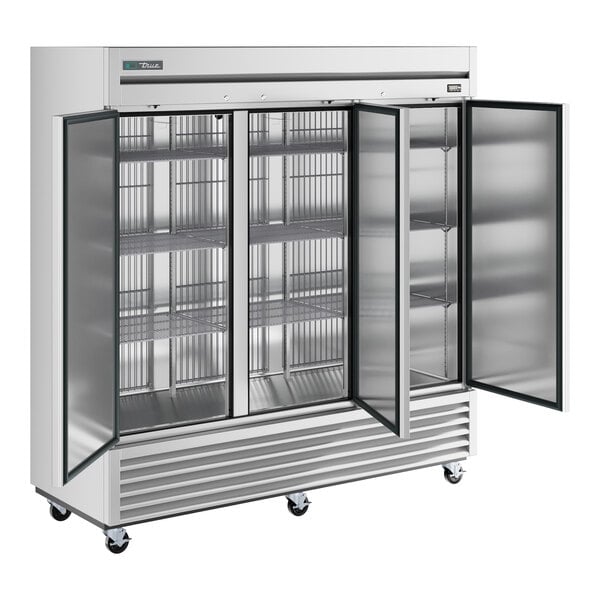 Scratch and Dent True T-72F-HC 78 1/8" Solid Door Reach-In Freezer