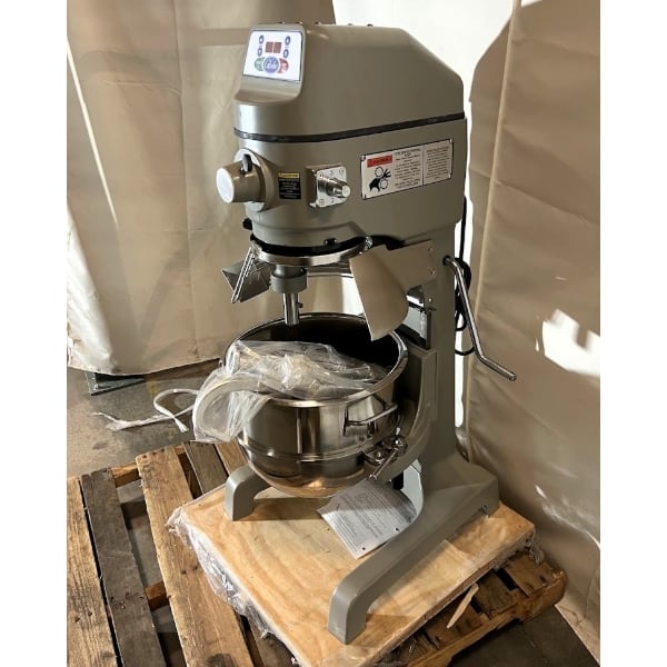 Scratch and Dent Globe SP30 30 Qt. Planetary Floor Mixer with Guard & Standard Accessories - 120V, 1 hp
