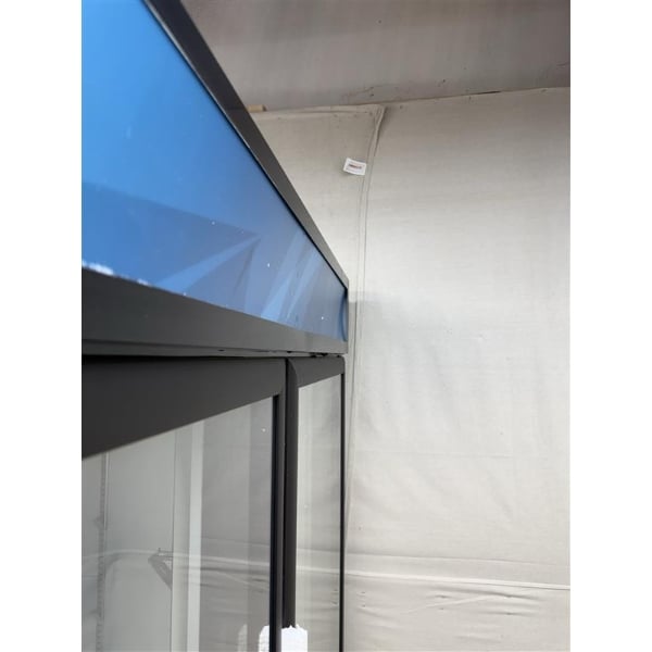 Scratch and Dent MainStreet Equipment GMC-49 52 3/4" Black Swing Glass Door Merchandiser Refrigerator - 120V
