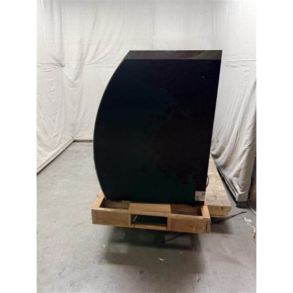 Scratch and Dent Avantco DLC82-HC-B 82" Black Curved Glass Refrigerated Deli Case