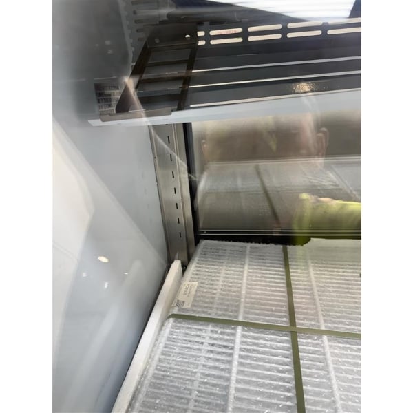 Scratch and Dent Avantco DLC82-HC-B 82" Black Curved Glass Refrigerated Deli Case