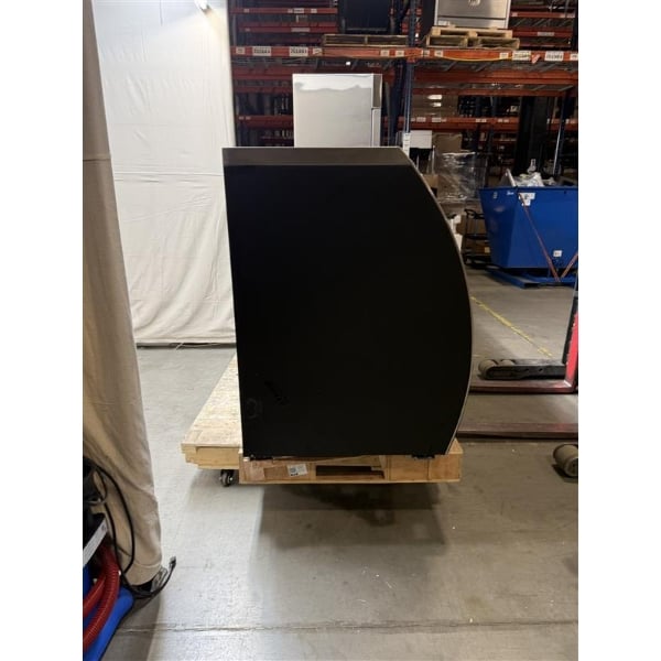 Scratch and Dent Avantco DLC82-HC-B 82" Black Curved Glass Refrigerated Deli Case