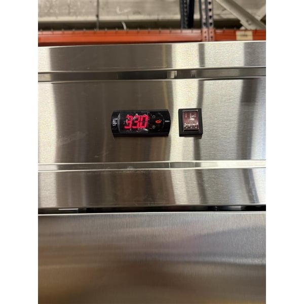 Scratch and Dent Avantco SS-3R-HC 81 5/16" Stainless Steel Solid Door Reach-In Refrigerator