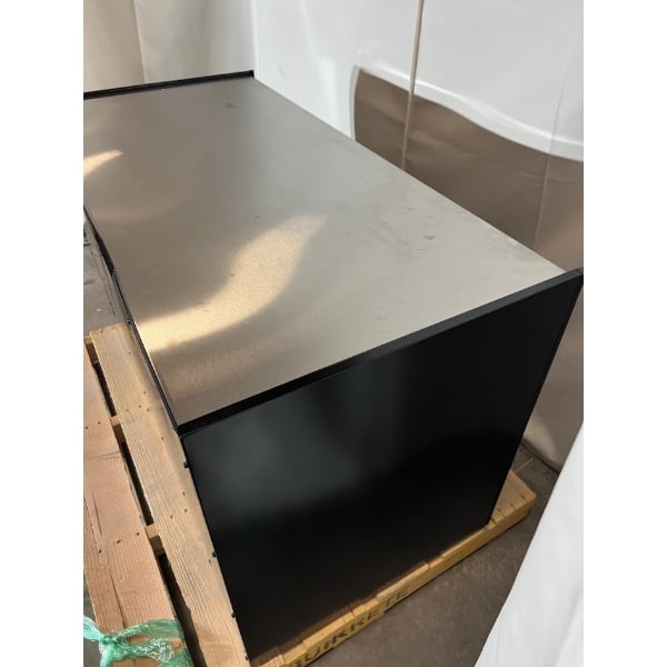Scratch and Dent All State Manufacturing 49" x 23 1/4" x 34" Coffee Stand with Condiment Tray and Trash Receptacles OCS490 TR SF