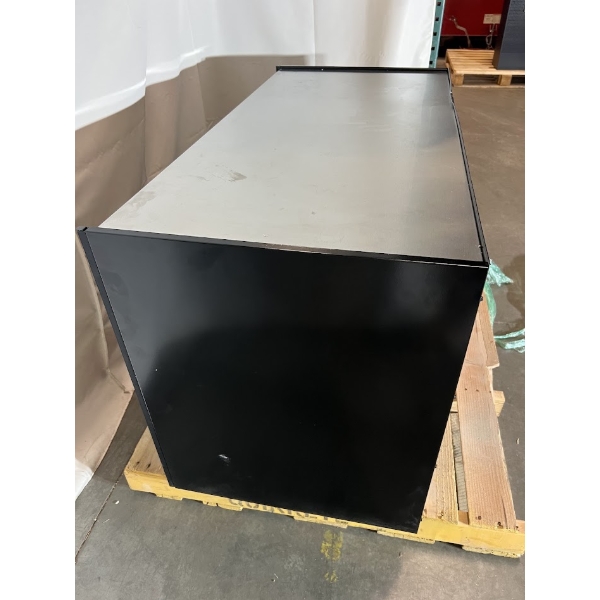 Scratch and Dent All State Manufacturing 49" x 23 1/4" x 34" Coffee Stand with Condiment Tray and Trash Receptacles OCS490 TR SF