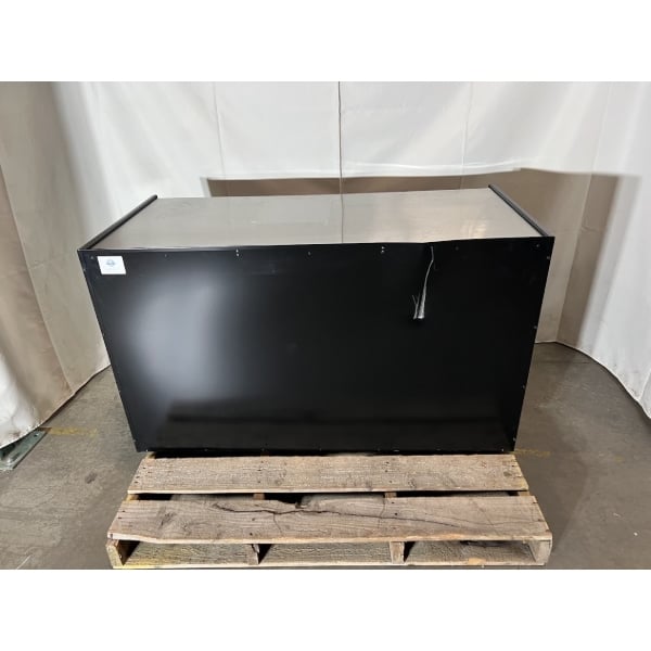 Scratch and Dent All State Manufacturing 49" x 23 1/4" x 34" Coffee Stand with Condiment Tray and Trash Receptacles OCS490 TR SF