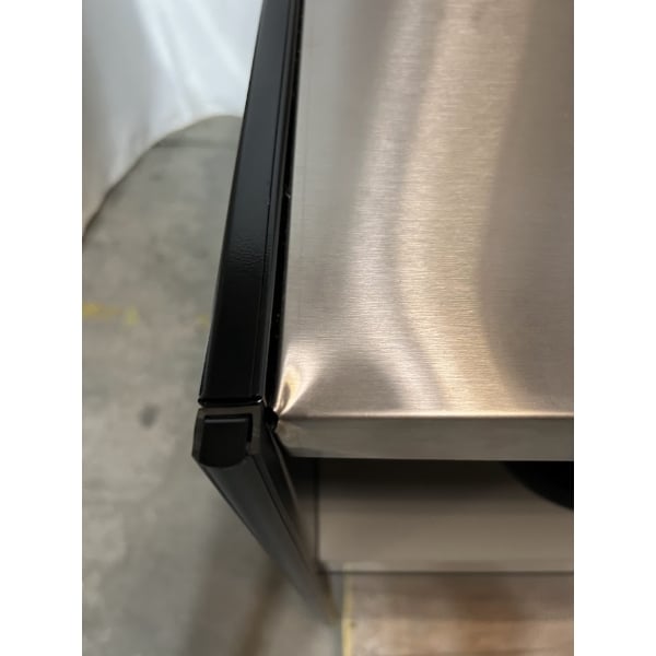 Scratch and Dent All State Manufacturing 49" x 23 1/4" x 34" Coffee Stand with Condiment Tray and Trash Receptacles OCS490 TR SF
