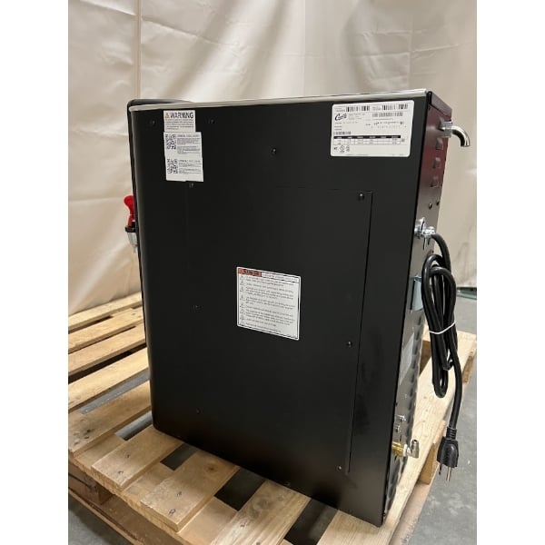 Scratch and Dent Curtis WB5NB Black 5 Gallon Narrow Hot Water Dispenser with 18 5/8" Faucet - 120V