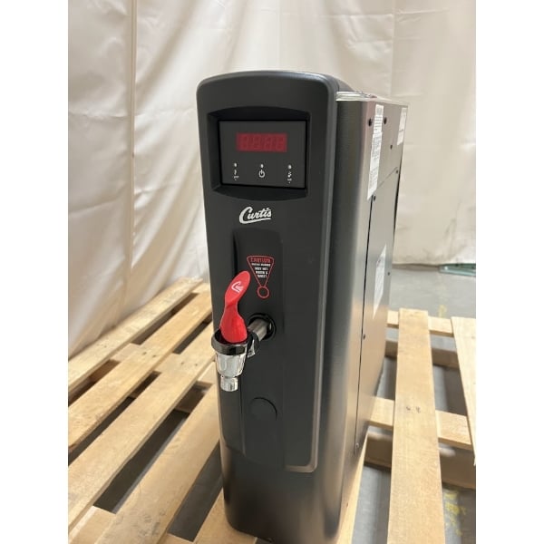 Scratch and Dent Curtis WB5NB Black 5 Gallon Narrow Hot Water Dispenser with 18 5/8" Faucet - 120V