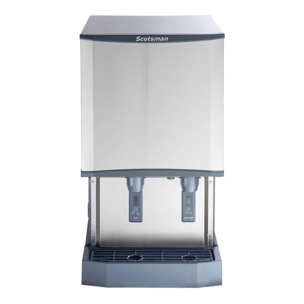 Scratch and Dent Scotsman HID540AX-1A Meridian® Air-Cooled Countertop Nugget Ice Machine and Water Dispenser with Hands-Free Dispensing and 40 lb. Storage Bin - 500 lb., 115V