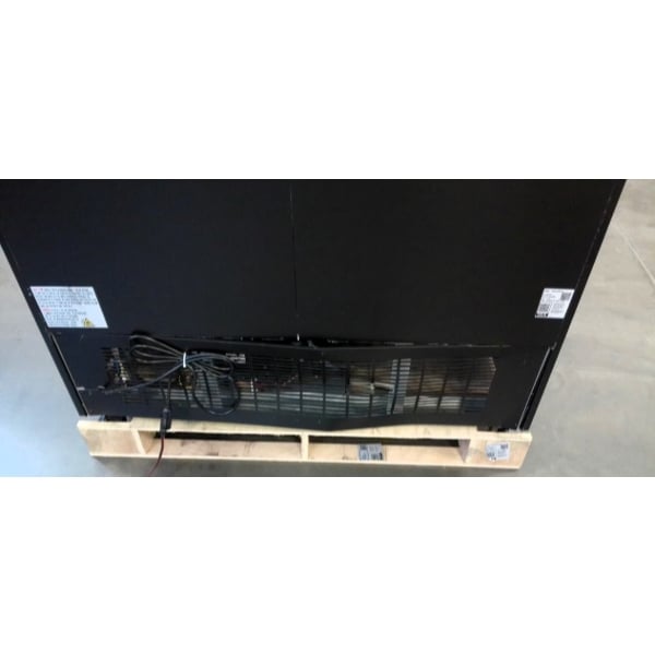 Scratch and Dent Avantco GDC-49-HC 53" Black Swing Glass Door Merchandiser Refrigerator with LED Lighting