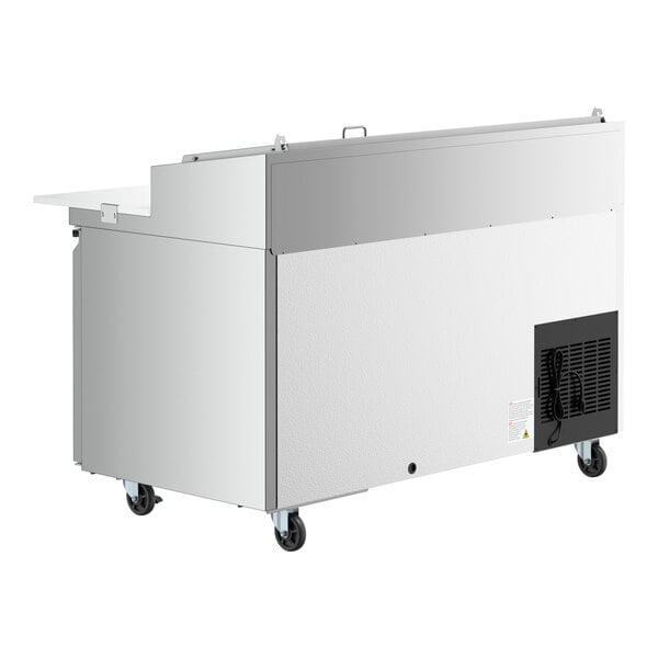 Scratch and Dent Avantco SSPPT-260 60" 2 Door Refrigerated Pizza Prep Table