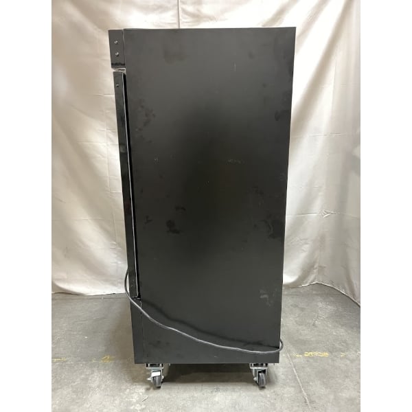 Scratch and Dent Avantco GDC-9F-HC 27" Black Swing Glass Door Merchandiser Freezer with LED Lighting