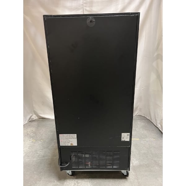 Scratch and Dent Avantco GDC-9F-HC 27" Black Swing Glass Door Merchandiser Freezer with LED Lighting