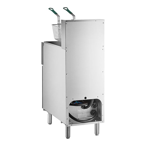 Scratch and Dent Avantco EF40-208-1 40 lb. Electric Floor Fryer - 208V, 1 Phase