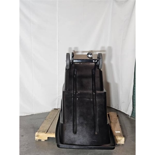 Scratch and Dent Lavex 1 Cubic Yard Black Light-Duty Tilt Truck / Trash Cart (850 lb. Capacity)
