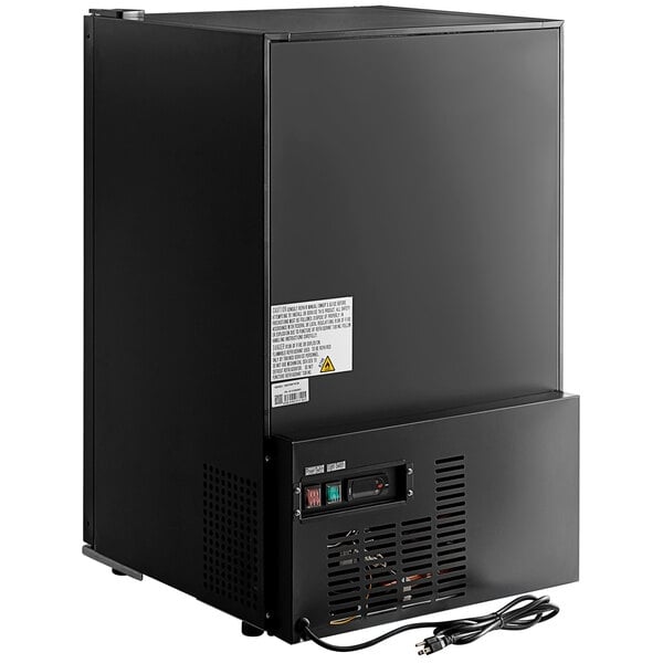 Scratch and Dent Avantco CRM-7-HC Black Countertop Display Refrigerator with Swing Door - 4.1 Cu. Ft.