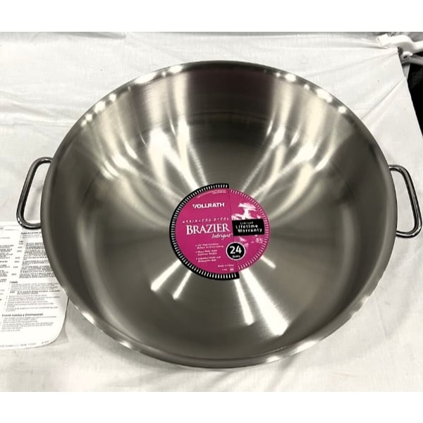 Scratch and Dent Vollrath 47762 Intrigue 24 Qt. Brazier Pan