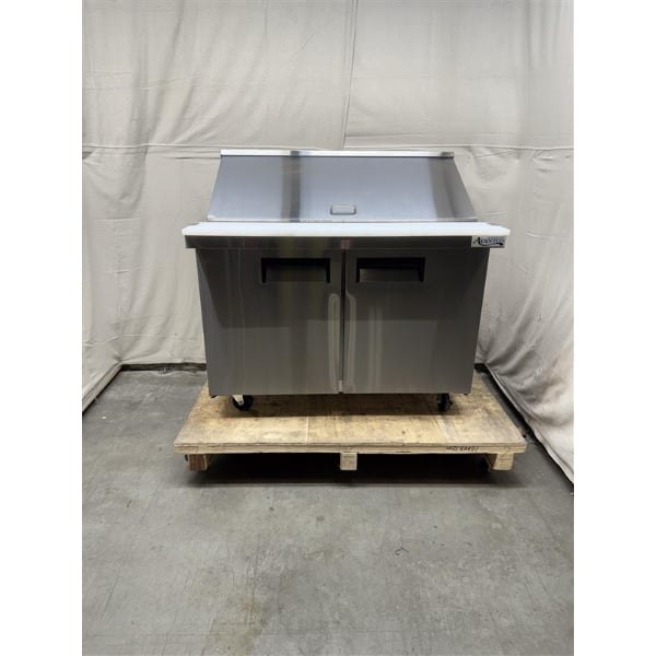 Scratch and Dent Avantco APT-48M-HC 47" 2 Door Mega Top Refrigerated Sandwich Prep Table