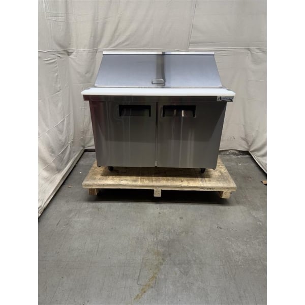 Scratch and Dent Avantco APT-48M-HC 47" 2 Door Mega Top Refrigerated Sandwich Prep Table