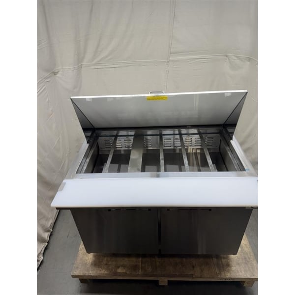 Scratch and Dent Avantco APT-48M-HC 47" 2 Door Mega Top Refrigerated Sandwich Prep Table