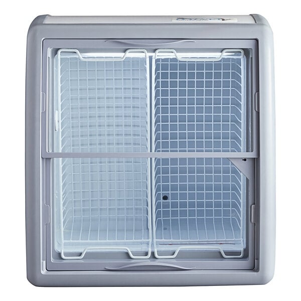 Scratch and Dent Avantco DFC6-HCL 26 3/16" Customizable Curved Top Display Ice Cream Freezer