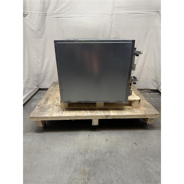 Scratch and Dent Omcan 40636 Electric Countertop 27 5/8" Double Deck Entry Max Series Pizza Oven - 220V, 3 Phase, 11.2 kW