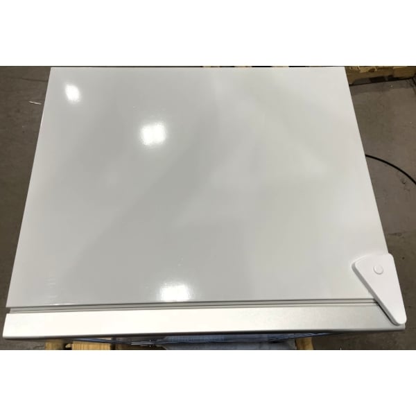 Scratch and Dent Avantco CFM3 White Customizable Countertop Display Freezer with Swing Door