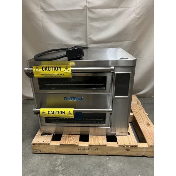 Scratch and Dent TurboChef HHD-9500-14-DL Double Batch Electric Countertop Impingement Ventless Oven with One Touch Controls- 208/240V, 3 Phase, 9,600W
