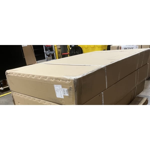 Scratch and Dent Lavex 30" x 60" Blue Steel Platform Truck - 2000 lb. Capacity