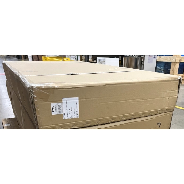 Scratch and Dent Lavex 30" x 60" Blue Steel Platform Truck - 2000 lb. Capacity