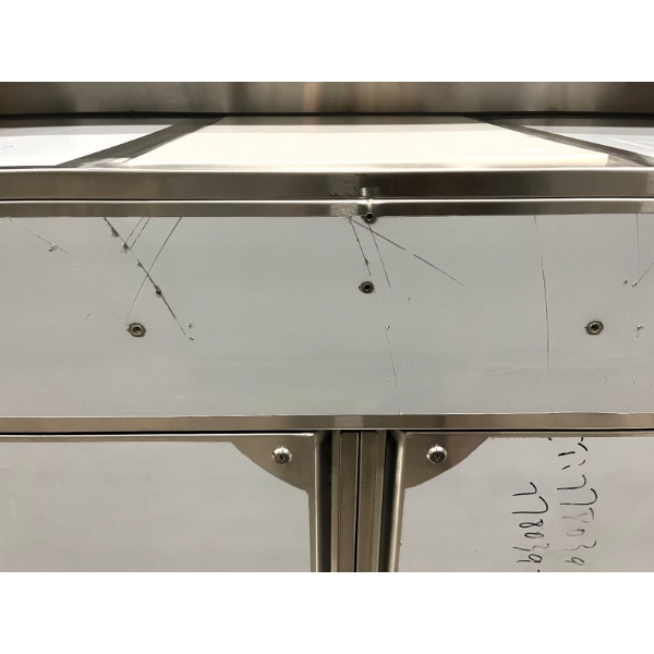 Scratch and Dent Regency 63" Standard Stainless Steel Portable Bar with Two Removable Speed Rails, Ice Bin, and Removable Ice Bin Cover