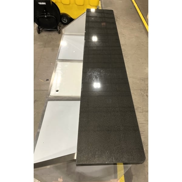 Scratch and Dent Regency 63" Standard Stainless Steel Portable Bar with Two Removable Speed Rails, Ice Bin, and Removable Ice Bin Cover