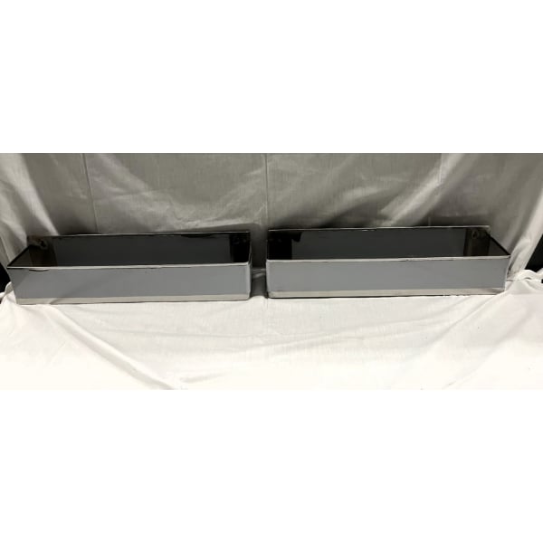 Scratch and Dent Regency 63" Standard Stainless Steel Portable Bar with Two Removable Speed Rails, Ice Bin, and Removable Ice Bin Cover