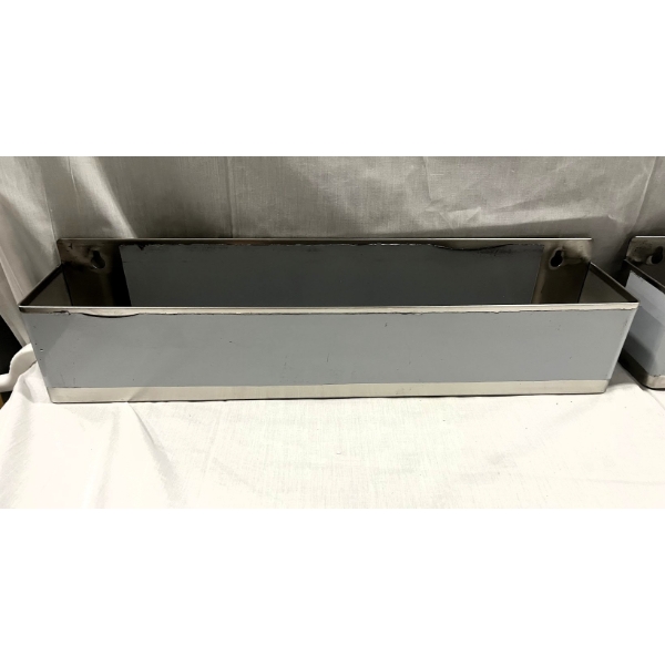 Scratch and Dent Regency 63" Standard Stainless Steel Portable Bar with Two Removable Speed Rails, Ice Bin, and Removable Ice Bin Cover