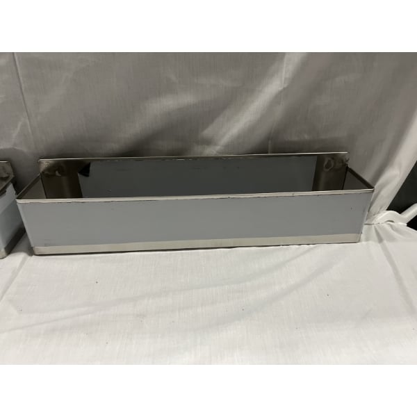 Scratch and Dent Regency 63" Standard Stainless Steel Portable Bar with Two Removable Speed Rails, Ice Bin, and Removable Ice Bin Cover
