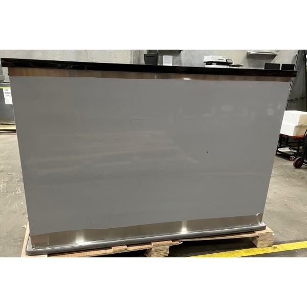 Scratch and Dent Regency 63" Standard Stainless Steel Portable Bar with Two Removable Speed Rails, Ice Bin, and Removable Ice Bin Cover