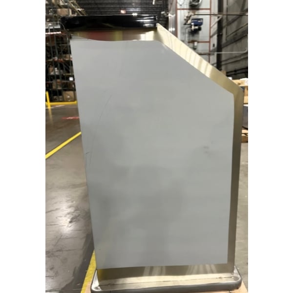 Scratch and Dent Regency 63" Standard Stainless Steel Portable Bar with Two Removable Speed Rails, Ice Bin, and Removable Ice Bin Cover