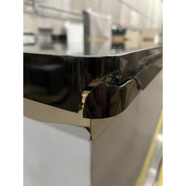Scratch and Dent Regency 63" Standard Stainless Steel Portable Bar with Two Removable Speed Rails, Ice Bin, and Removable Ice Bin Cover