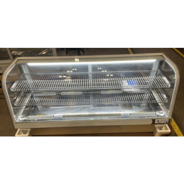 Scratch and Dent Avantco BCDI-60 60" White Curved Refrigerated Drop-In Countertop Bakery Display Case
