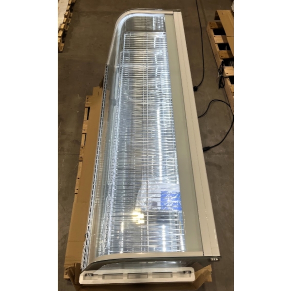 Scratch and Dent Avantco BCDI-60 60" White Curved Refrigerated Drop-In Countertop Bakery Display Case