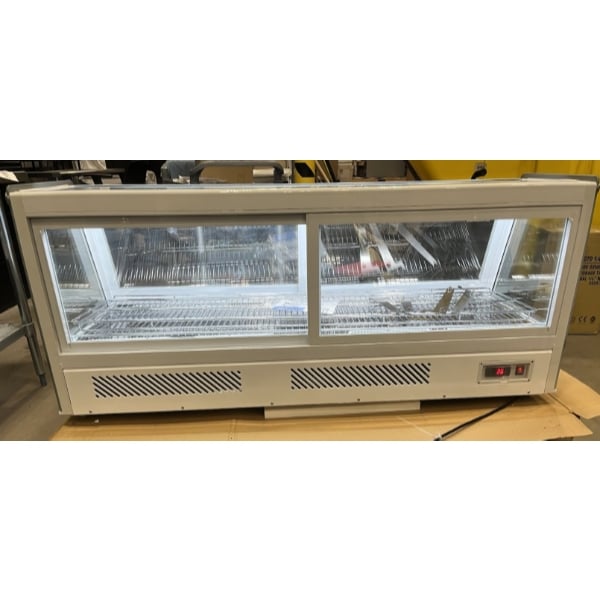 Scratch and Dent Avantco BCSS-60-HC 60" White Self-Serve Refrigerated Countertop Bakery Display Case with LED Lighting