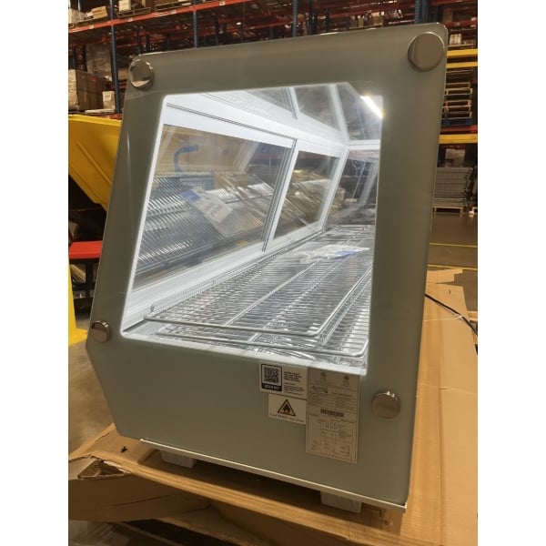 Scratch and Dent Avantco BCSS-60-HC 60" White Self-Serve Refrigerated Countertop Bakery Display Case with LED Lighting