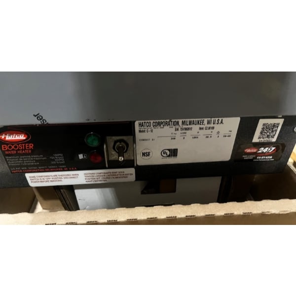 Scratch and Dent Hatco C-12 Compact Booster Water Heater - 240V, 3 Phase,12 kW