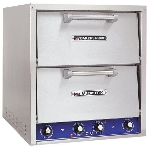 Scratch and Dent Bakers Pride P44-BL Brick Lined Electric Countertop Pizza and Pretzel Oven - 220-240V, 1 Phase, 7200W