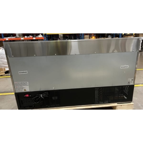 Scratch and Dent Avantco SS-WT-60F-HC 60" Two Door Worktop Freezer with 3 1/2" Backsplash