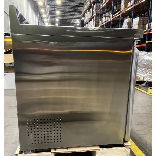 Scratch and Dent Avantco SS-WT-60F-HC 60" Two Door Worktop Freezer with 3 1/2" Backsplash
